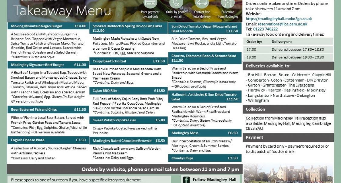 Mh Takeaway Hamper Menu May 2021