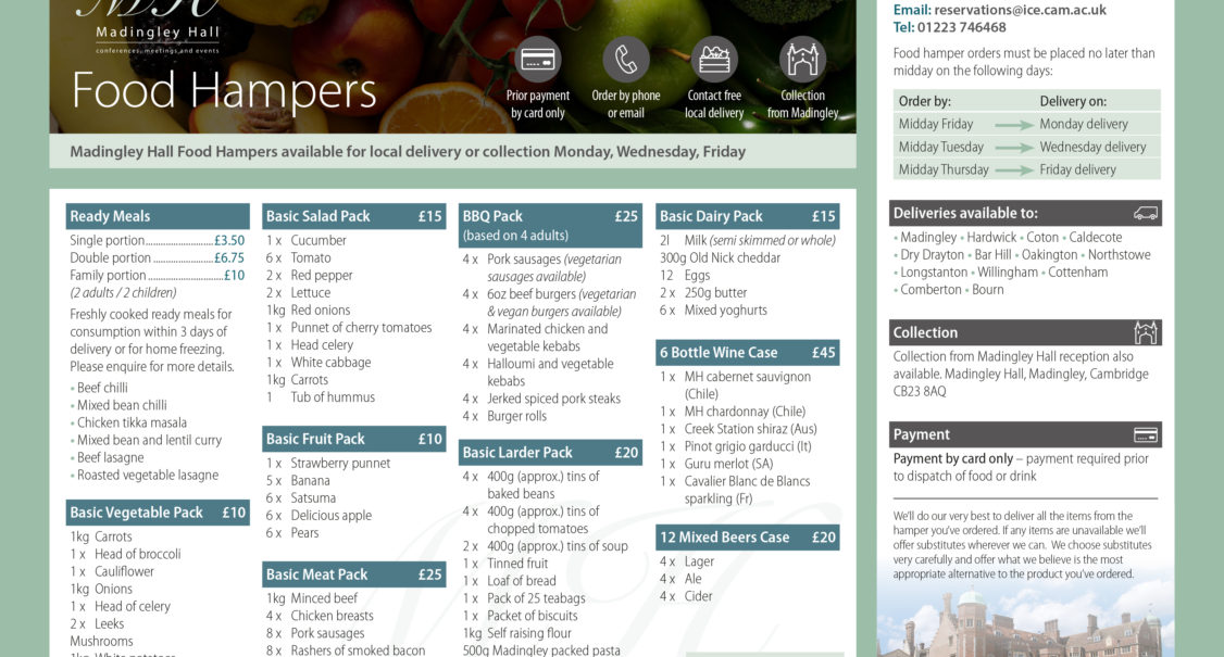 Madingley Food Hampers